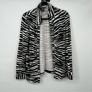 Mishca Vintage zebra animal print jacket size medium
